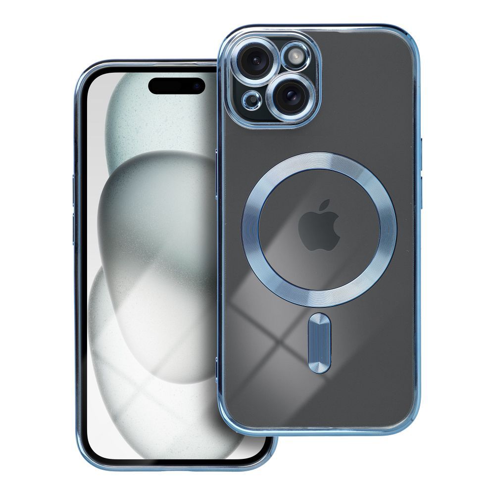 Ümbris MagSafe Electro Mag iPhone 15 (läbipaistev/sinine)