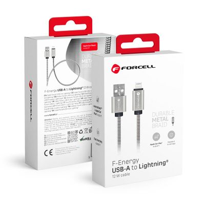 USB juhe Forcell lightning (hõbe)