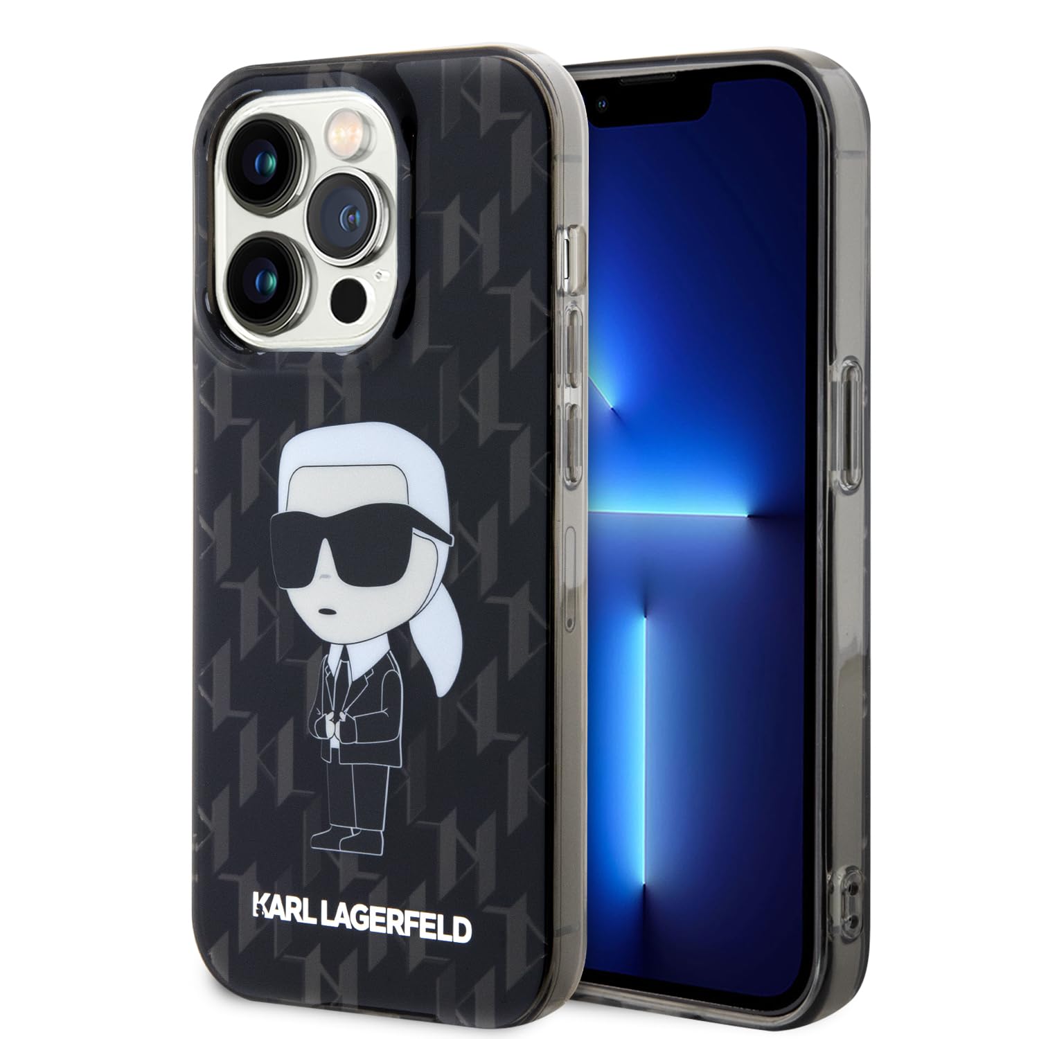 Ümbris Karl Lagerfeld Monogram Choupette iPhone 15 Pro (must)