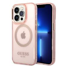 Guess MagSafe Ümbris GUHMP14LHTCMP Iphone 14 Pro (roosa)