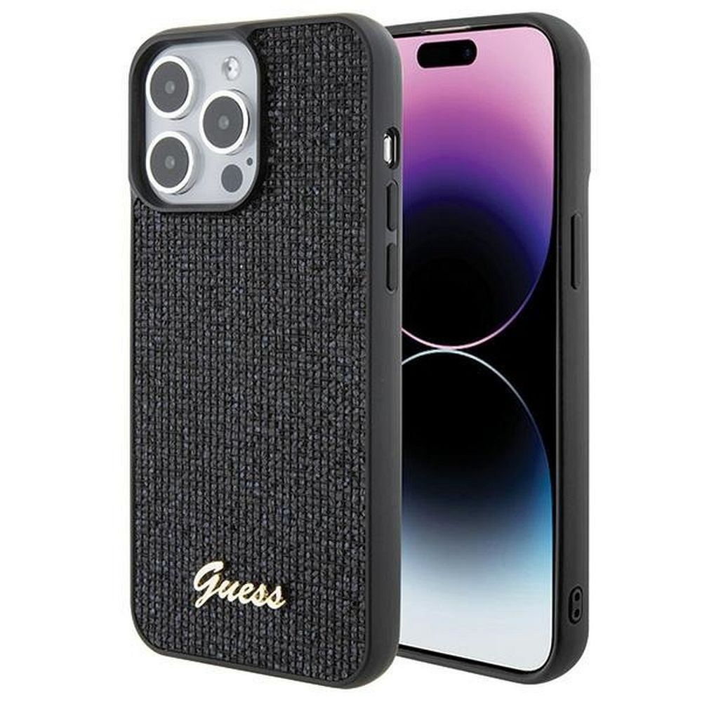 Ümbris GUESS GUHCP15XPMSDGSK for iPhone 15 PRO (Disco Script Metal / black)