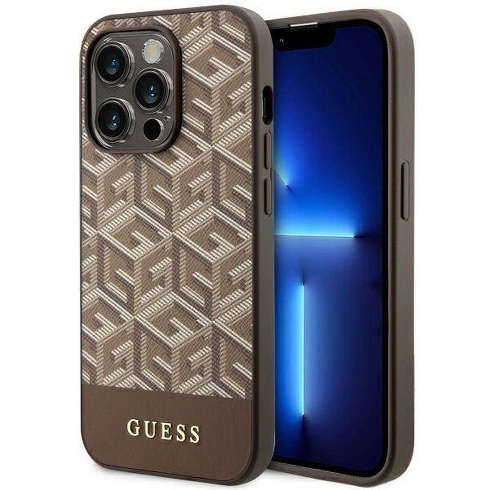 Ümbris GUESS GUHMP14LHGCFSEW for iPhone 14 PRO ( Magsafe / pruun)