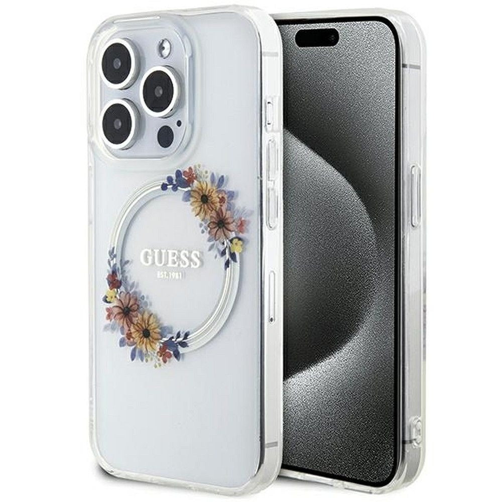 Ümbris Guess GUHMP15LHFWFCT MagSafe Flowers Iphone 15
