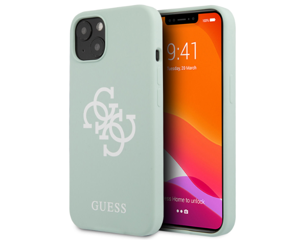 Guess Ümbris GUHCP13SLS4GWBL iPhone 13 Mini (mündiroheline)