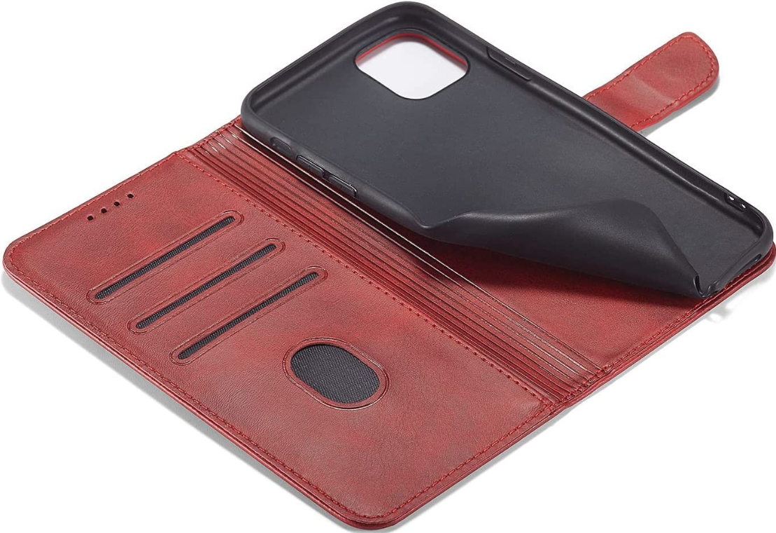 Ūmbris kaanega Wallet Case Xiaomi Redmi Note 13 Pro 5G / Poco X6 5G (punane)