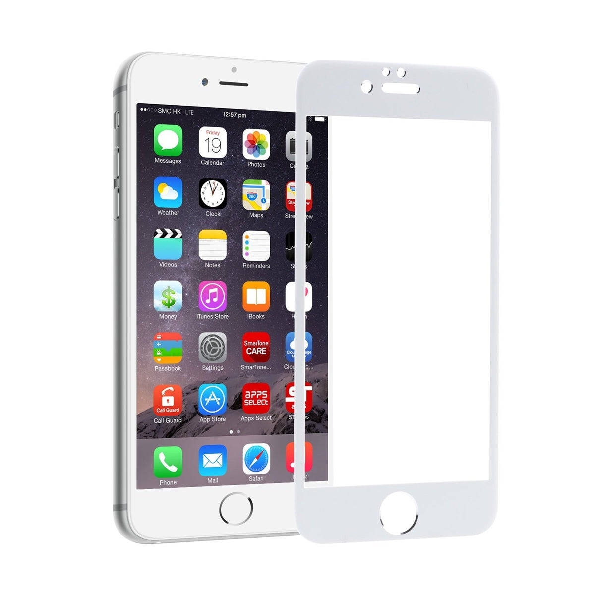 Kaitseklaas Mocolo Full Glue Iphone 6 Plus/ Iphone 6s Plus (valge)