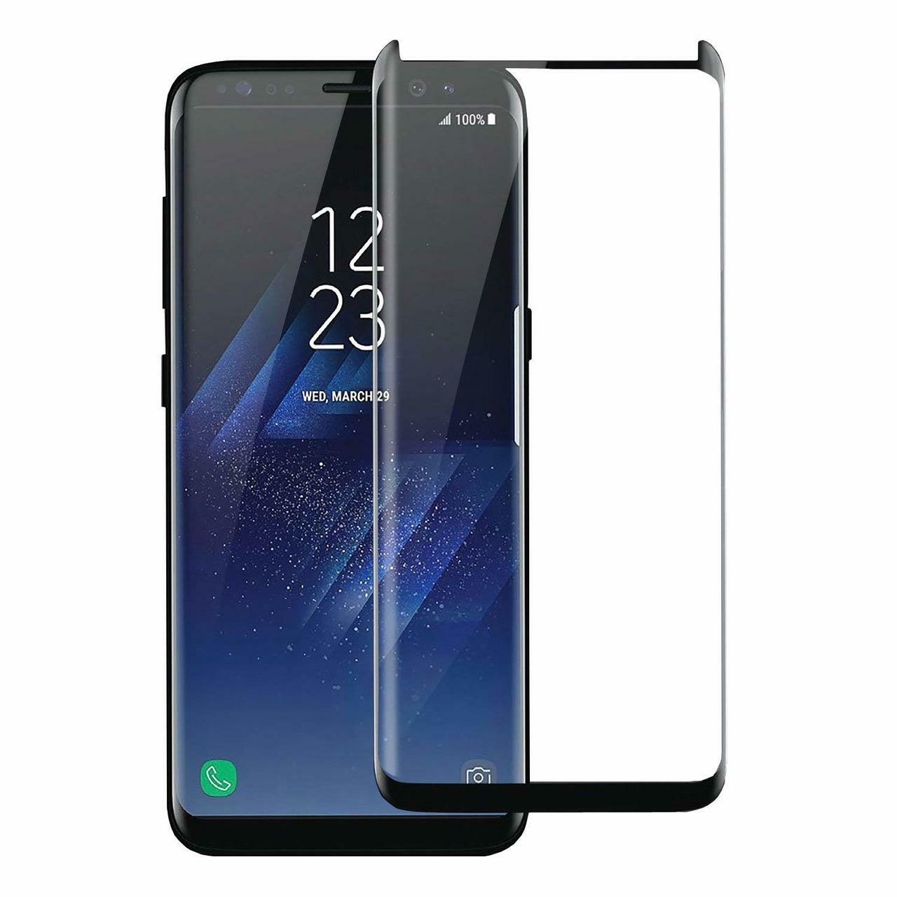 Kaitseklaas LITO Full Glue Samsung Galaxy S8 Plus (must/trafaretiga)