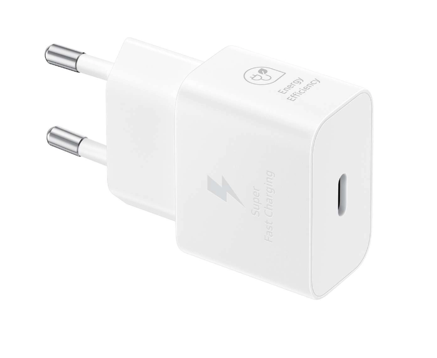 Laadimisadapter Samsung EP-T2510NBEGEU, 25W, Type-C (valge)