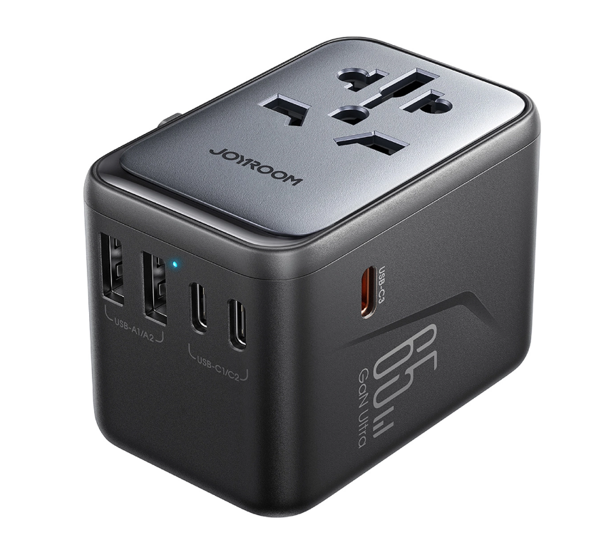 Reisiadapter Joyroom JR-TCW02 2xUSB-A / 2xType-C 65W (must)