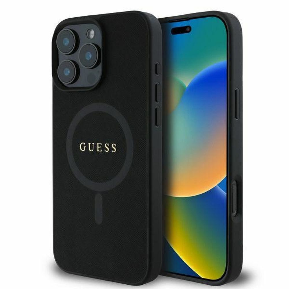 Guess Ümbris GUHMP16LPSAHMCK MagSafe iPhone 16 Pro (must)