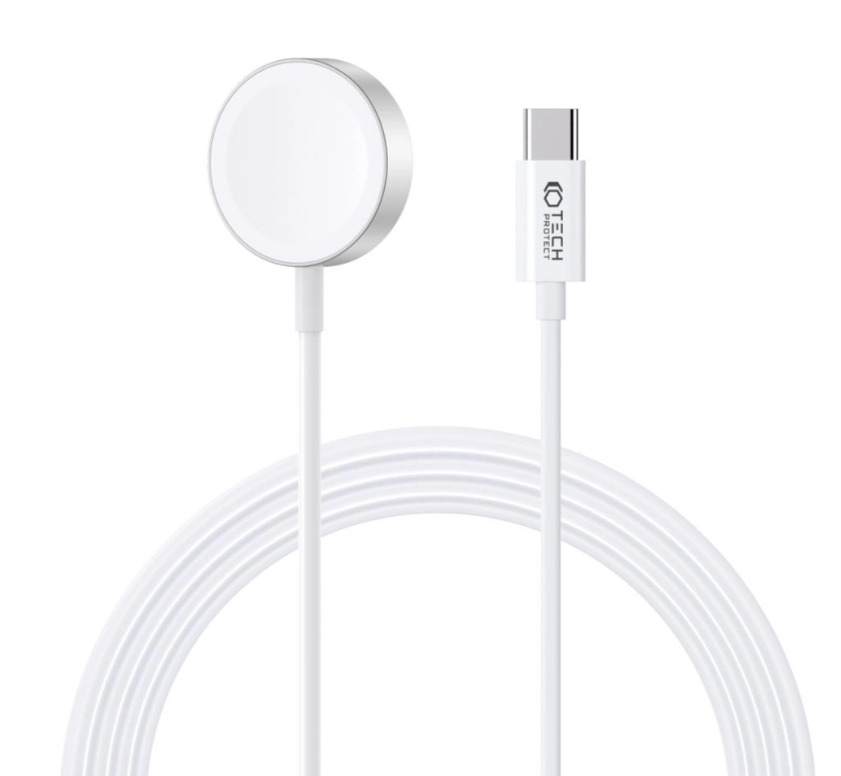 Tech-Protect UltraBoost laadija Apple Watch Type-C 1.2m (valge)