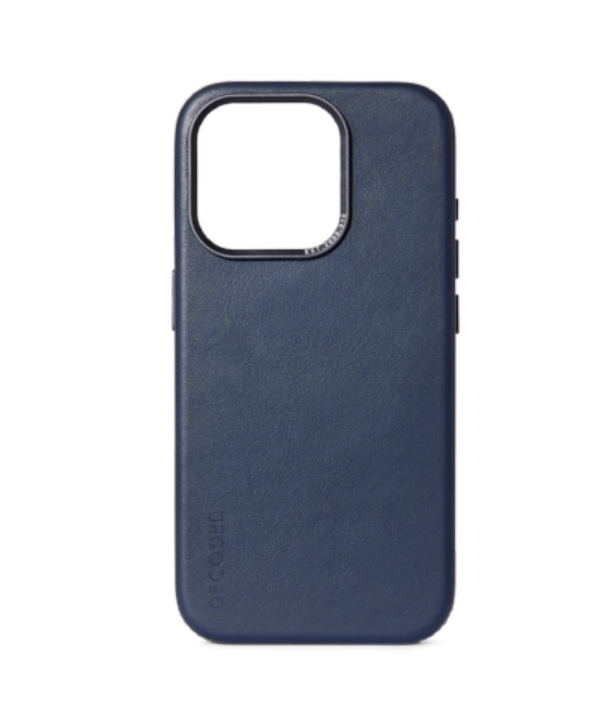 Ümbris Decoded Leather MagSafe iPhone 15 Pro Max (sinine)