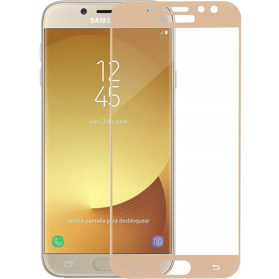 Kaitseklaas Mocolo Full Glue Samsung J330/ Galaxy J3 2017 (kuldne)