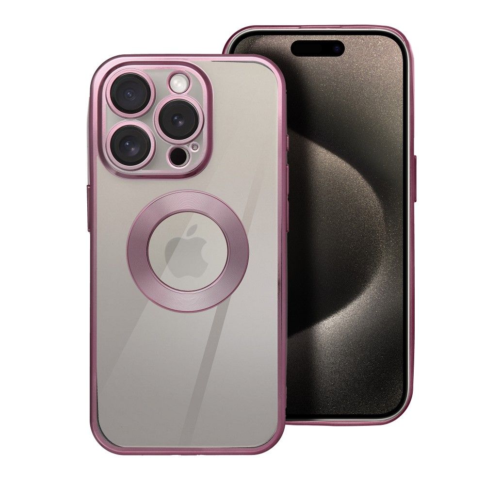 Ümbris Glam Mag iPhone 16 Pro (läbipaistev/roosa)