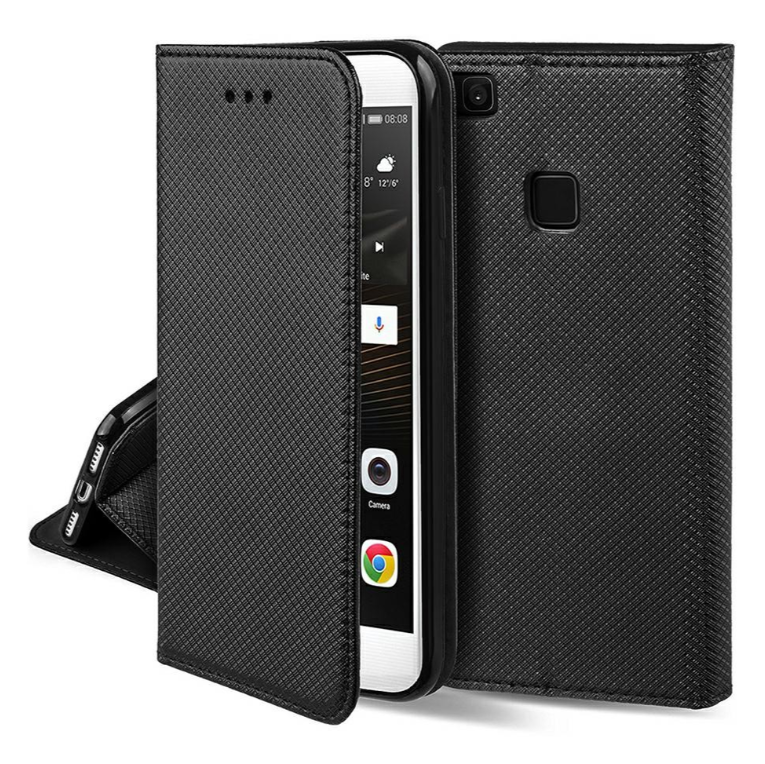 Ümbris kaanega "Smart Magnet" Samsung A145 A14 4G / A146 A14 5G (must)