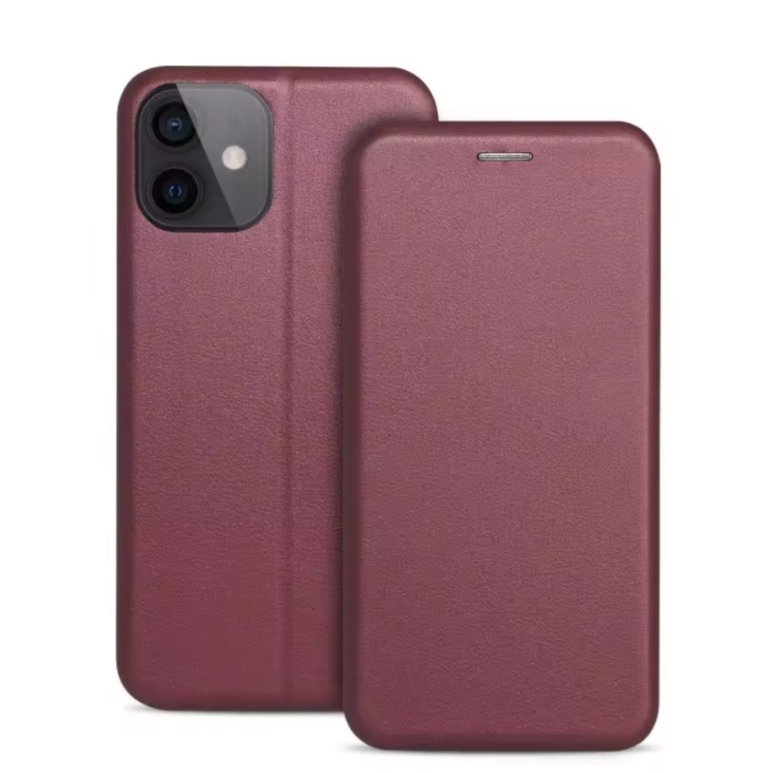 Ümbris kaanega Book Elegance Samsung S921 S24 (viinamari)