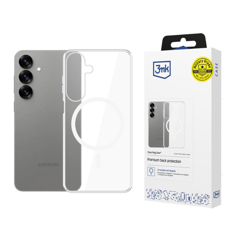 Silikoon 3MK Clear MagCase Samsung S938 S25 Ultra (läbipaistev)