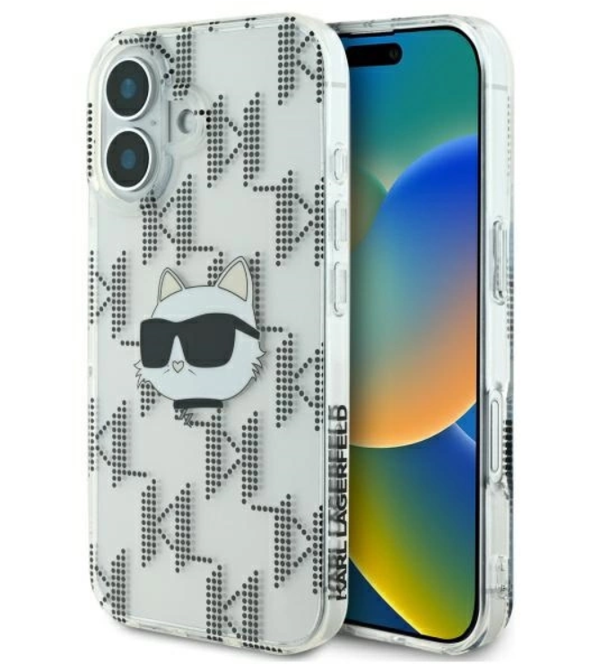 Karl Lagerfeld Ümbris KLHCP16SHKLPCHT iPhone 16 (läbipaistev)