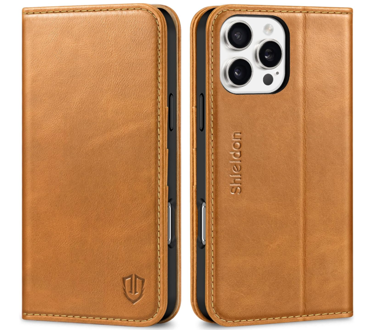 Ümbris kaanega Shieldon iPhone 16 Pro Max (helepruun)