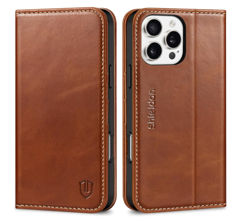 Ümbris kaanega Shieldon iPhone 11 (pruun)