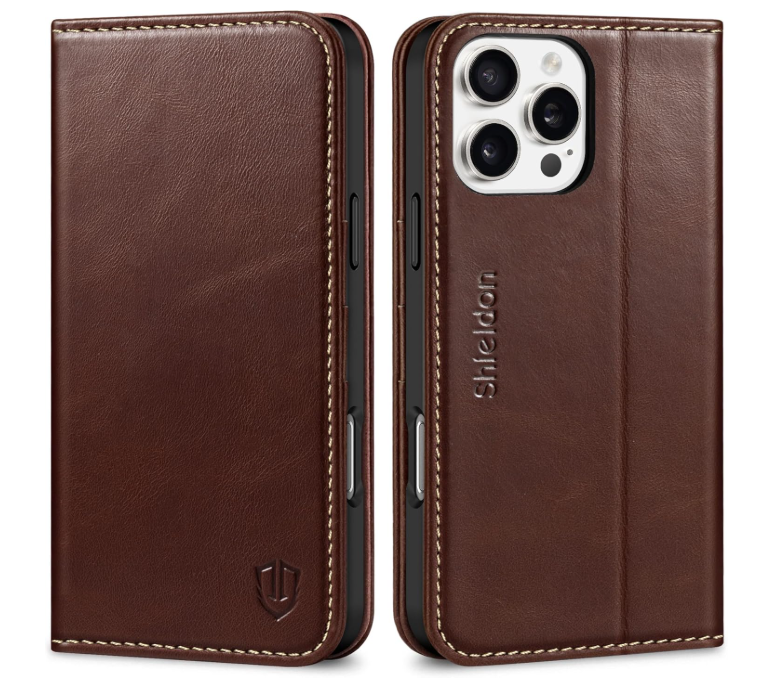 Ümbris kaanega Shieldon Samsung S24 (tumepruun)