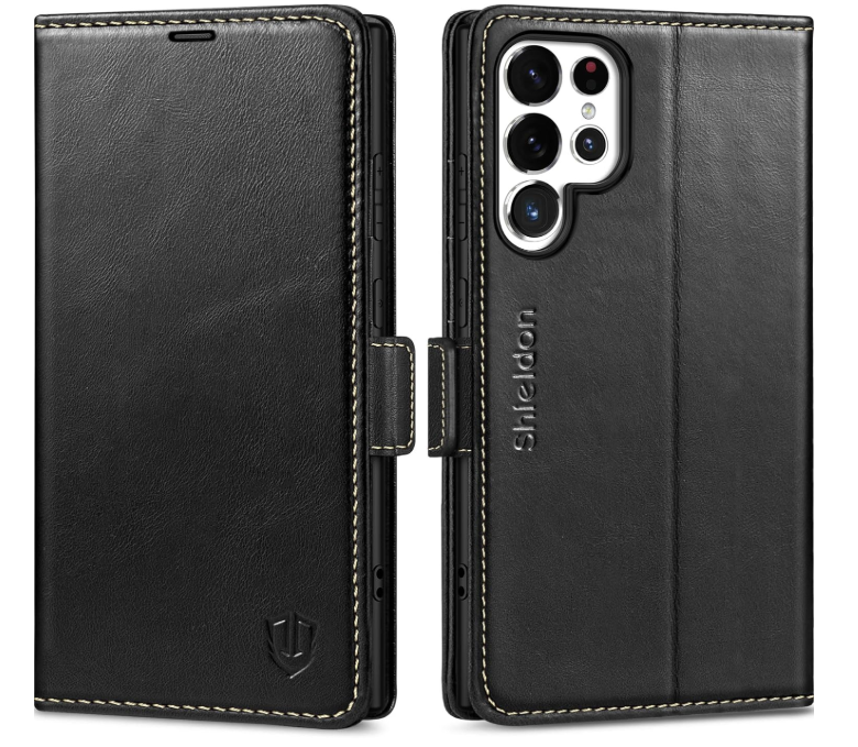 Ümbris kaanega Shieldon Samsung S24 Ultra (retromust)