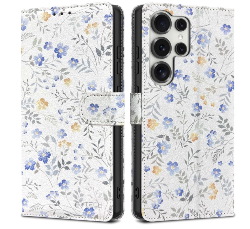 Ümbris kaanega Tech-Protect Wallet Samsung S25 Ultra (lilled)