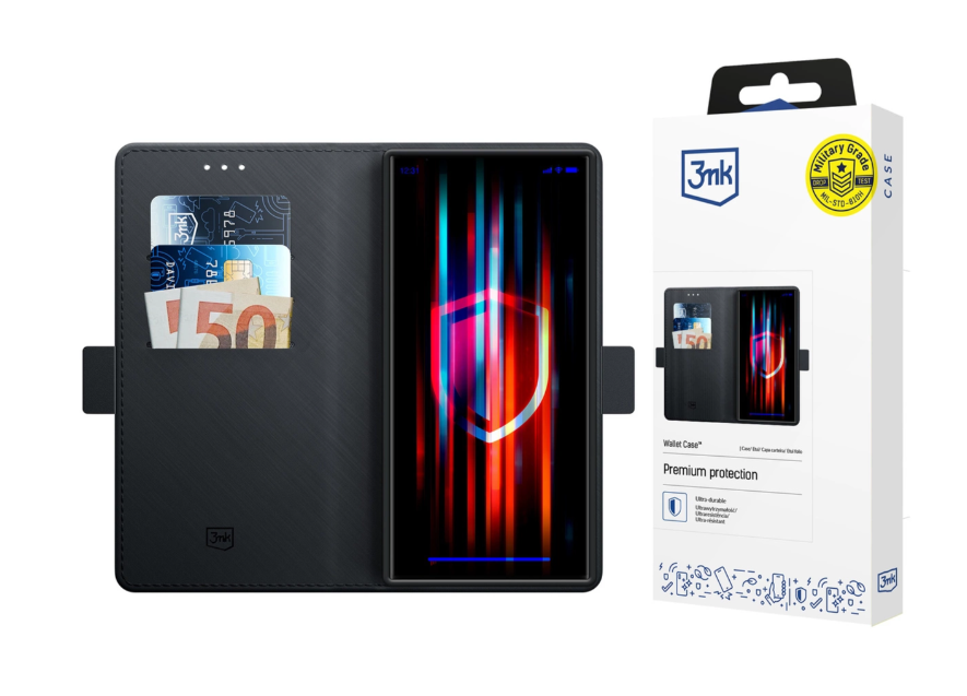 Ümbris kaanega 3mk Wallet Samsung S25 Ultra (must)