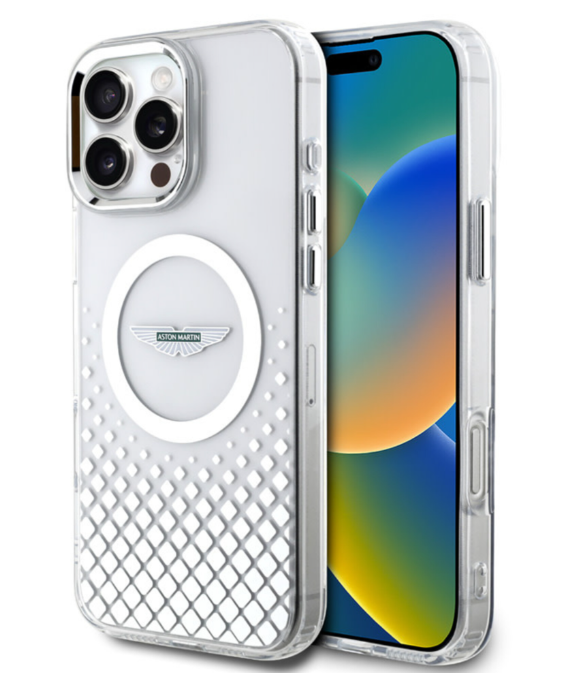 Ümbris Aston Martin ASHMP16LUSQT MagSafe iPhone 16 Pro (läbipaistev)