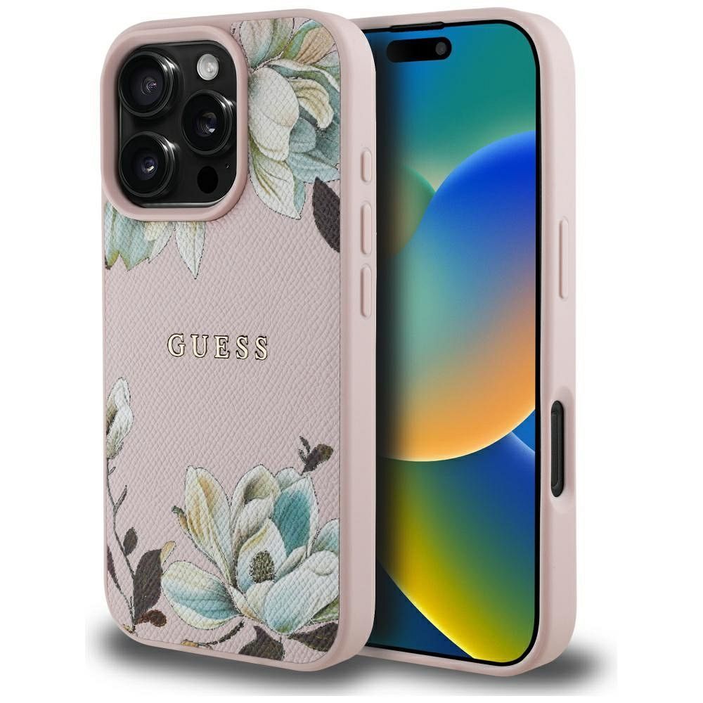 Guess Ümbris Magsafe GUHMP16LPGNMPLMP iPhone 16 Pro (roosa)