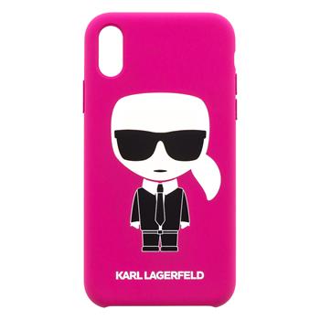 Karl Lagerfeld Ümbris KLHC61SLFKFU Iphone XR (tumeroosa)
