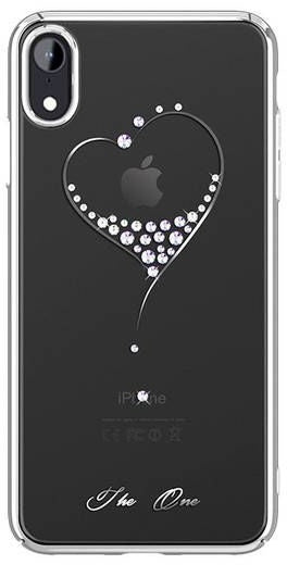 Kingxbar Wish Series Ümbris with original Swarovski crystals Iphone XR (hõbe)