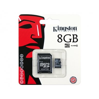 Mälukaart Micro SDHC 8GB class10 adapteriga