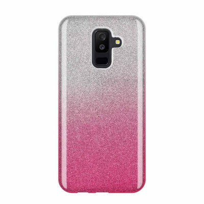 Silikoon 3 in 1 Samsung Samsung Galaxy J4+ (roosa glitter)