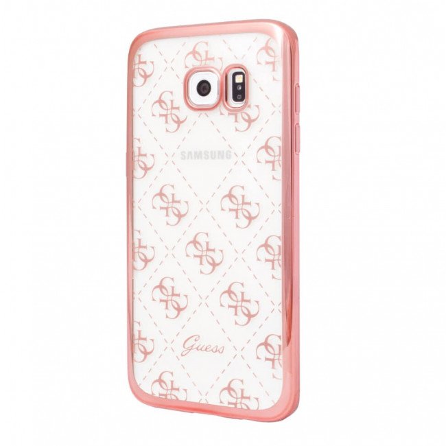 Silikoon Guess Samsung Galaxy S9 Plus (roosa mustriga)