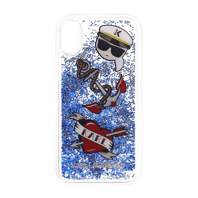 Karl Lagerfeld Ümbris KLHCI8KSG 7/ 8/ SE2020/ SE2022 (sinine glitter)