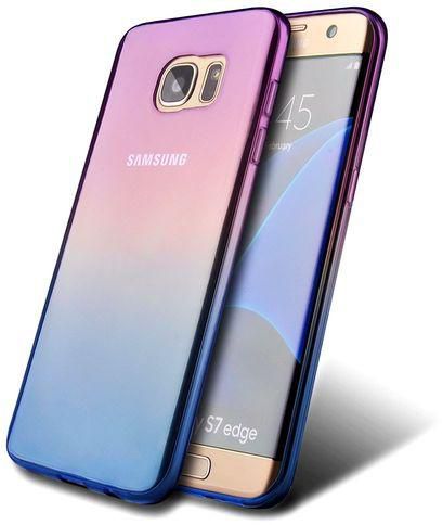 Silikoon Ombre Ultra Slim Samsung J730/ Galaxy J7 2017 (sinine/lilla)
