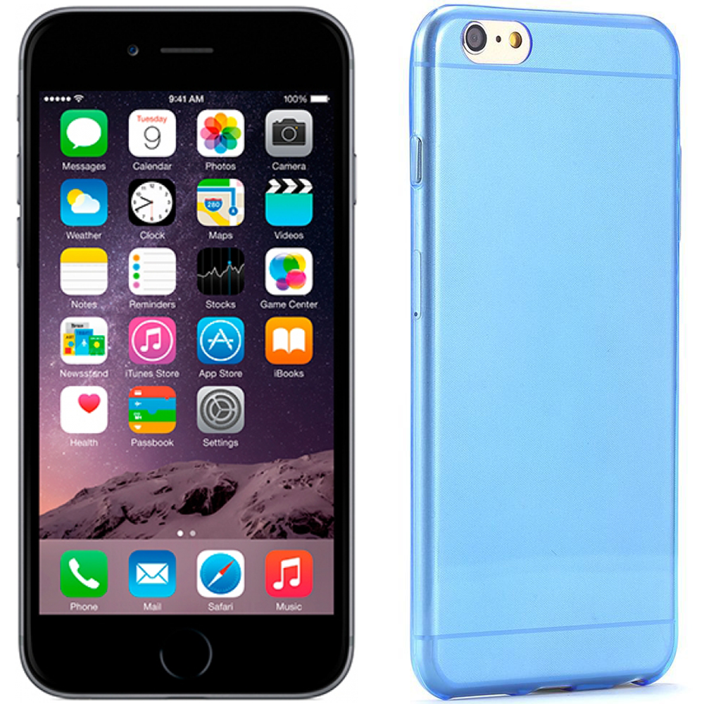 Silikoon Ultra Slim Iphone 6 Plus/ Iphone 6s Plus (sinine)