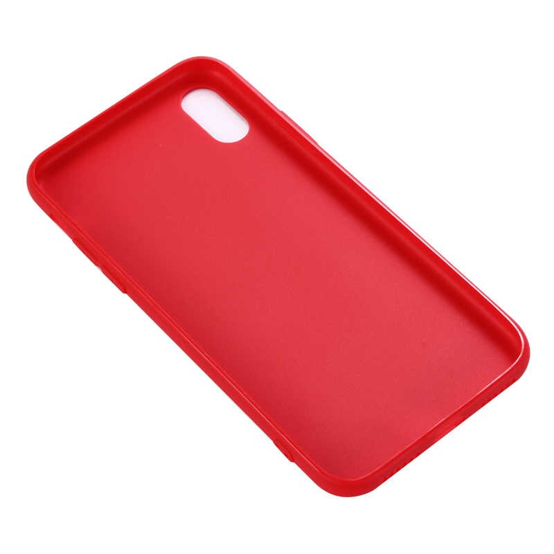 Silikoon IPhone XS Max (punane/matt)