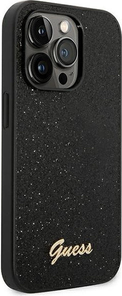 Guess Ümbris GUHCP14XHGGSHK Iphone 14 Pro Max (Black Glitter / Logo)