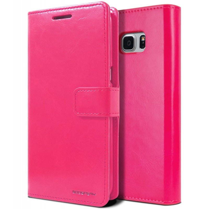 Ümbris kaanega Mercury Blue Moon Diary Samsung G9350/ Galaxy S7 Edge (roosa)