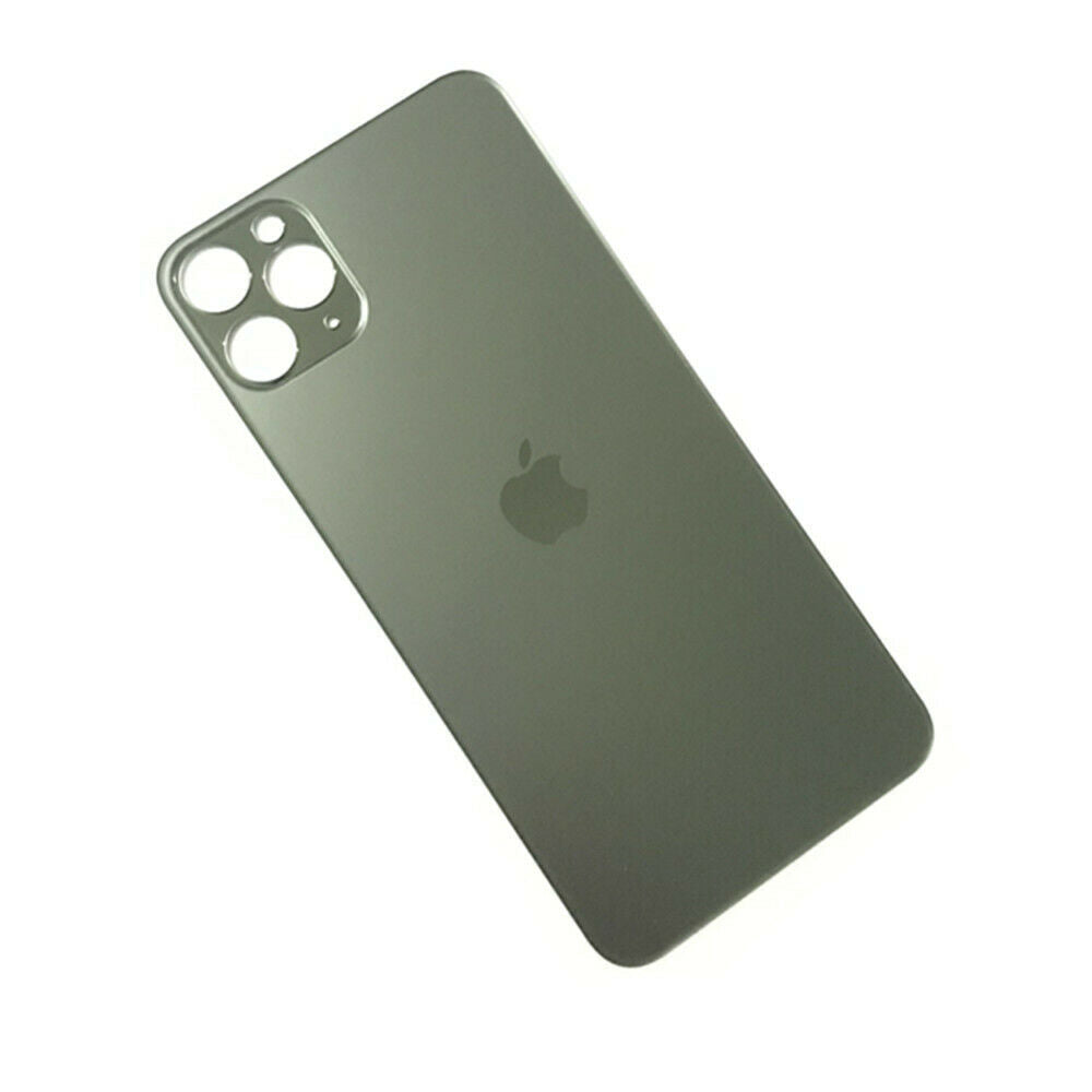 Varuosa iPhone 11 Pro Max tagumine klaas suurema avaga kaamera jaoks (midnight green)