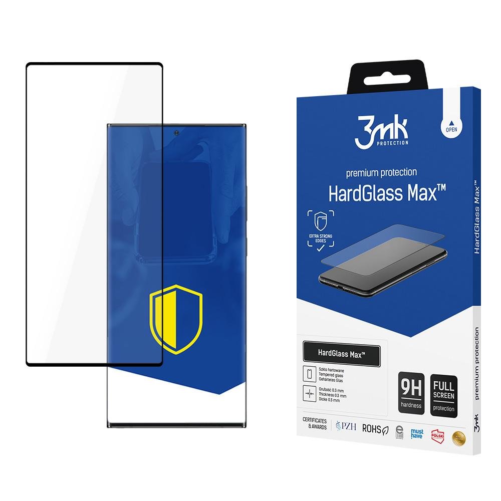 Kaitseklaas 3mk Hard Glass Max Samsung S908 S22 Ultra 5G (must)