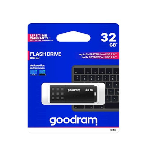 Mälupulk GOODRAM UME3 32GB USB 3.0 (must)