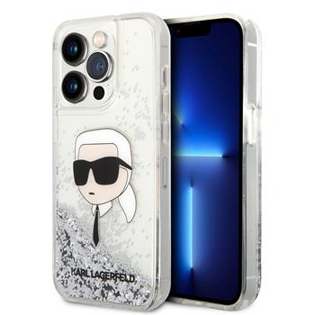 Ümbris Karl Lagerfeld KLHCP15XLNKHCH  Liquid Glitter Karl Head iPhone 15 Pro Max (läbipaistev)