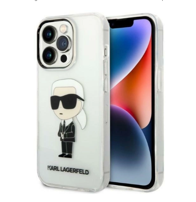 Ümbris Karl Lagerfeld Liquid Ikonik iPhone 14 Pro Max (läbipaistev)